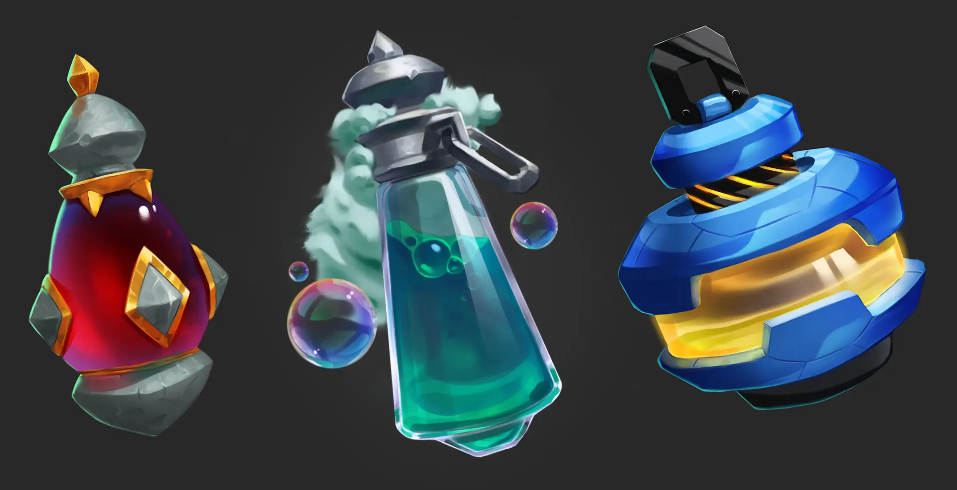 Тренировка прозрачно-цветных объектов