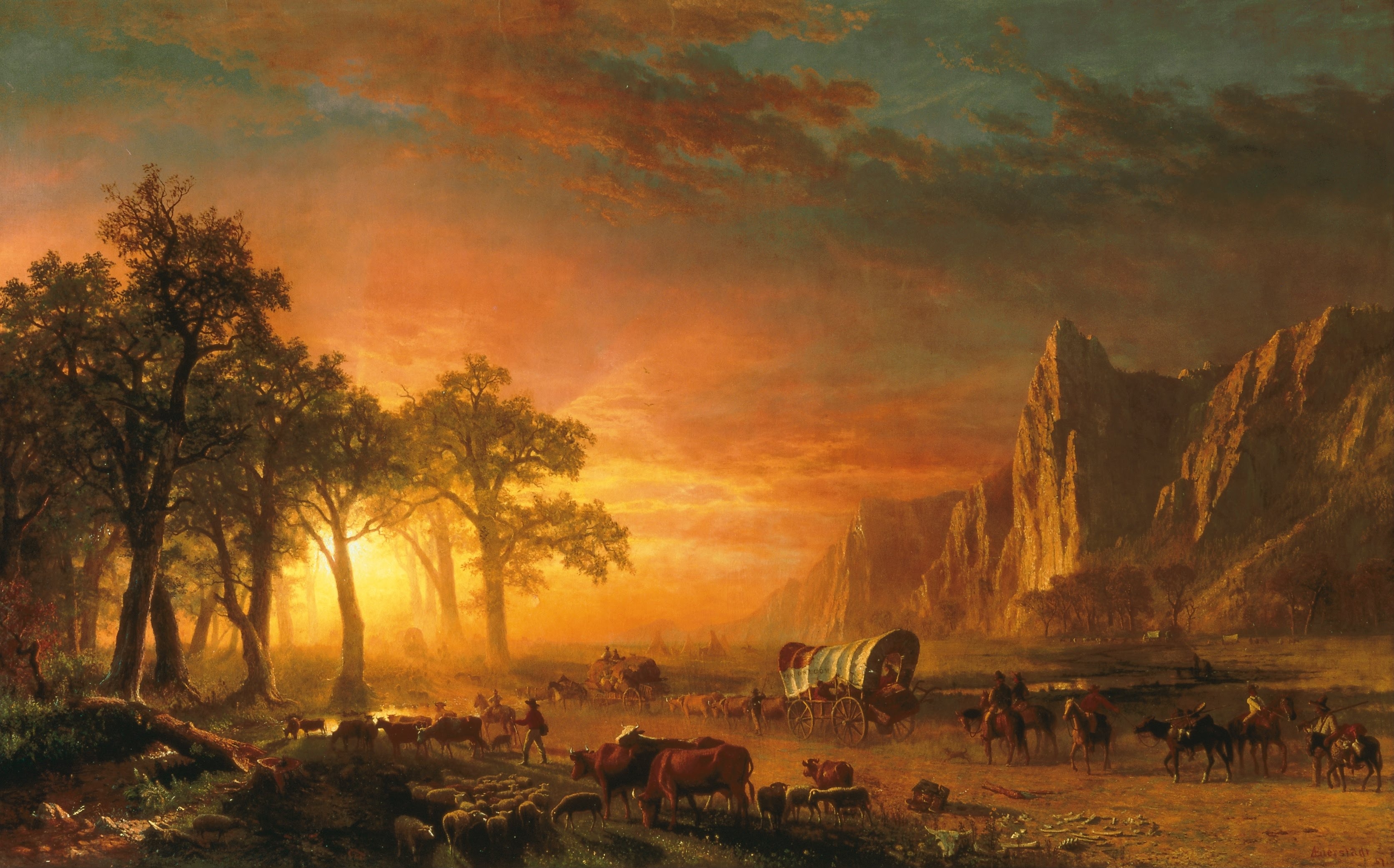 «Эмигранты, пересекающие равнины» 1867 г.