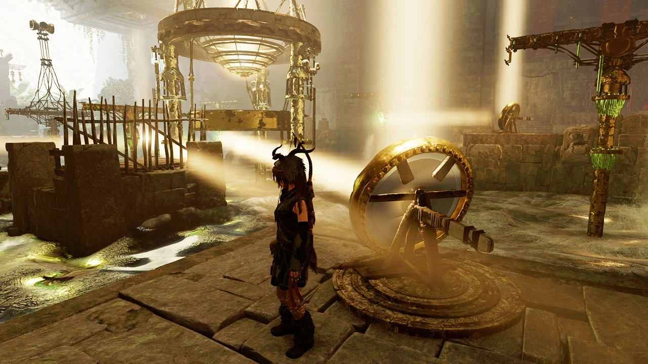 Фенг показал головоломку из игры Tomb Rider, которую он недавно прошел.
