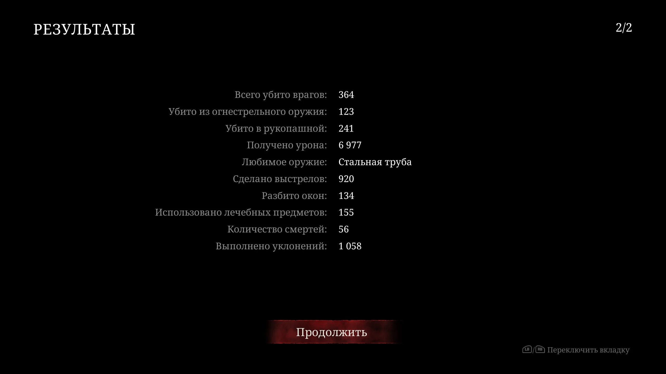 Итоги первого прохождения #2.