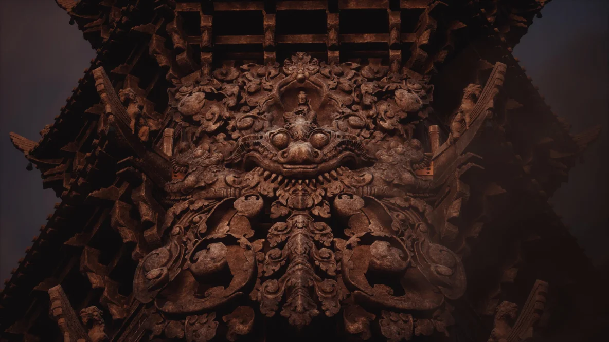 Этот храм как, к слову, и многие другие сооружения в Black Myth Wukong, существует на самом деле и называется "Храм Кайюань"