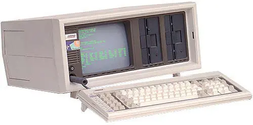 Compaq Portable, выпущенный в 1983, был первым 100% совместимым PC-клоном. Его создали с помощью обратной разработки BIOS IBM.