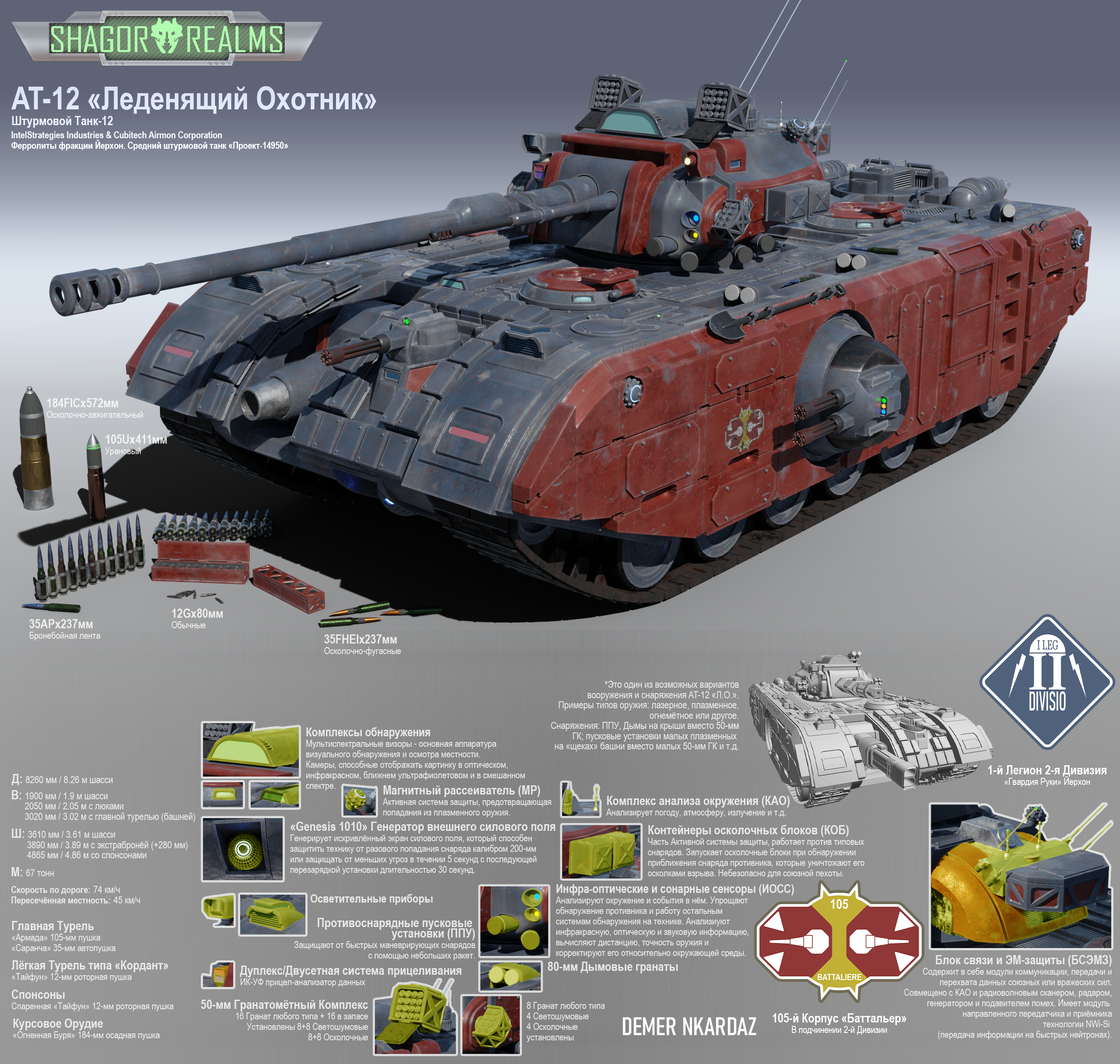 AT-12 «В тесноте, да не в обиде» средний танк