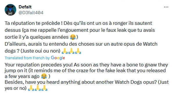 Есть&nbsp;ли какая-то информация об&nbsp;очередном опусе Watch Dogs? «Да» или «нет».