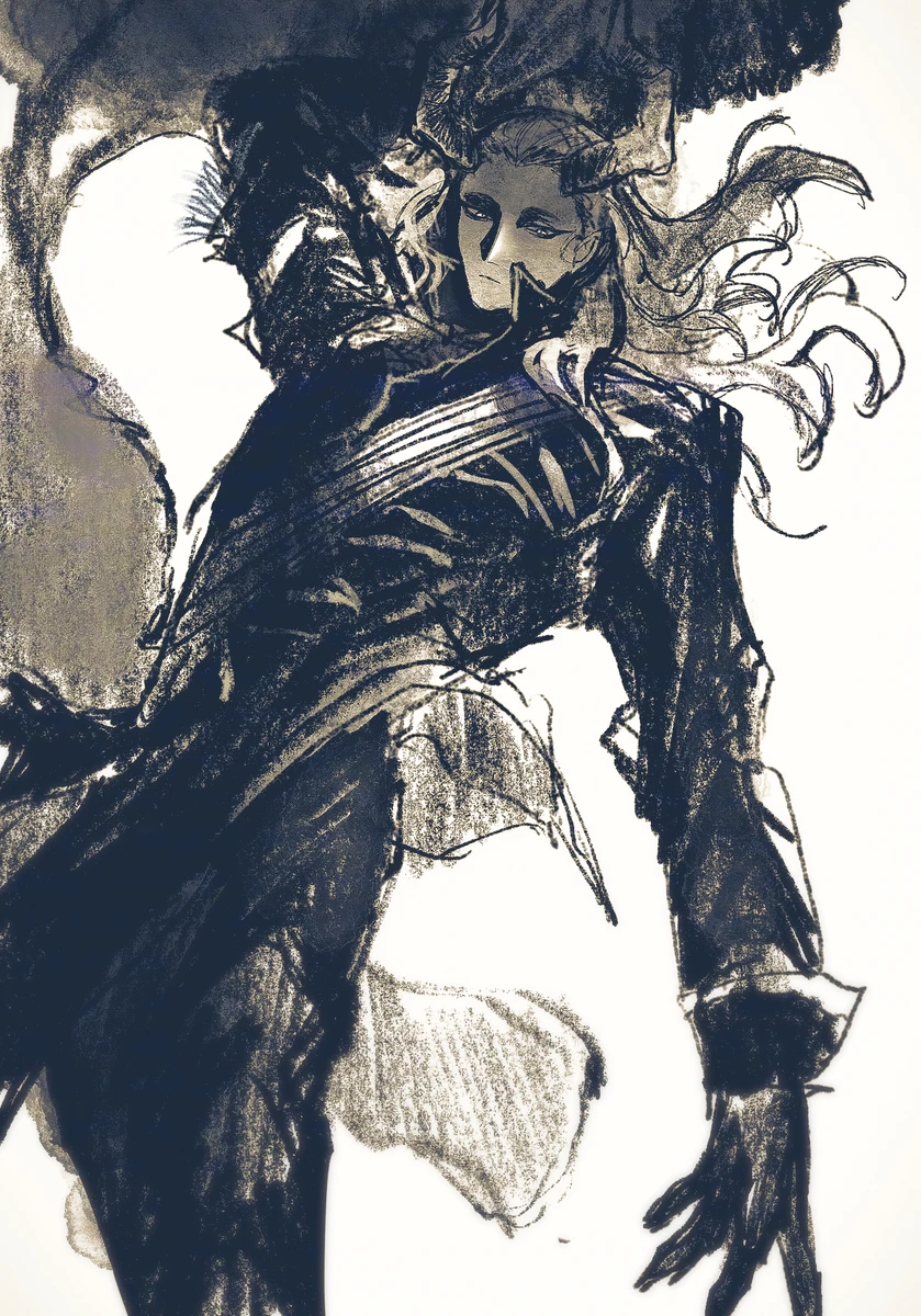 Опять мои вкусы оказались слишком специфичны, и фанатских артов Махта удручающе мало. Пришлось резать мангу, благо рисовка у Абэ отличная